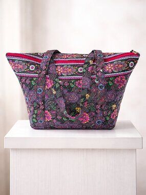 A.D. Sutton Large Paisley Quilted Bag Tote Weekender 2011 Hobo Diaper Groceries